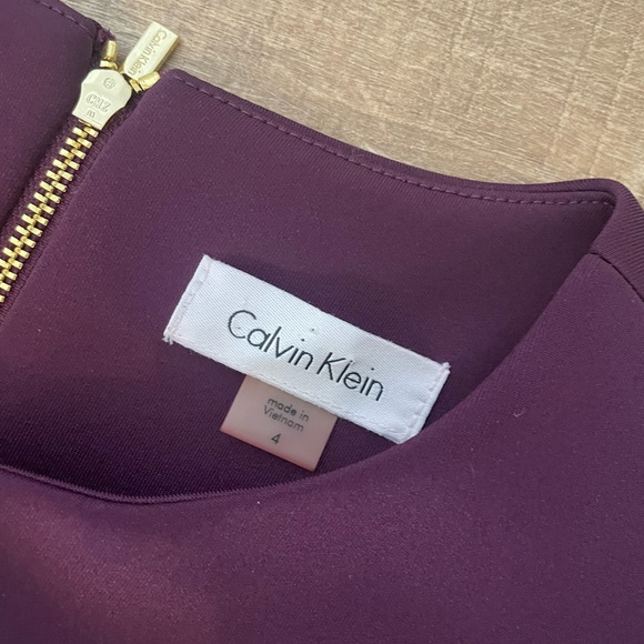 Calvin Klein purple cold shoulder dress - Picture 3 of 5